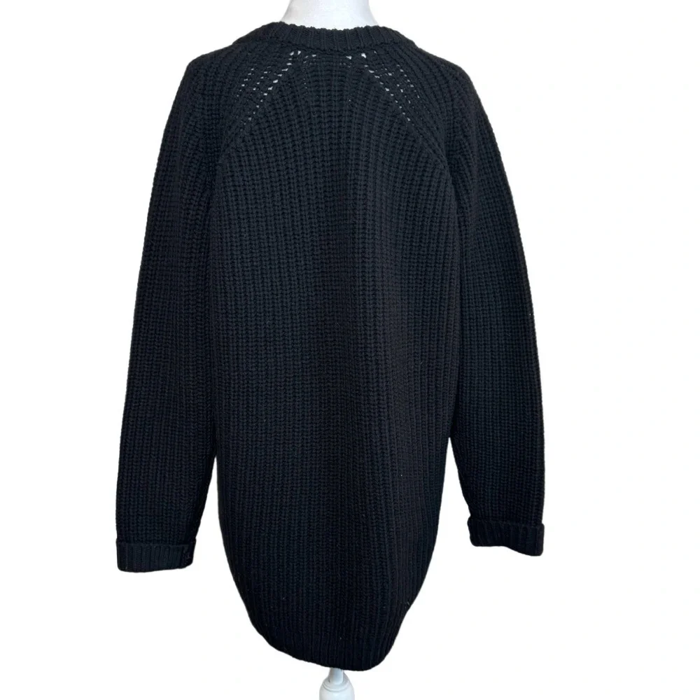 Emerson Fry Virgin Wool Chunky Knit Long Sweater - Picture 3 of 8